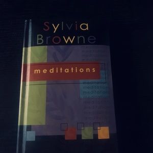 Hard cover book meditations by Sylvia Browne